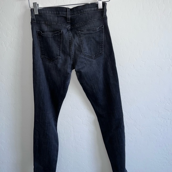 CURRENT/ELLIOTT DARK GREY MID RISE SKINNY JEANS - Picture 5 of 5